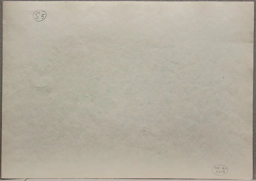 S5 - Peisaj la Sulina (Stradă cu pomi și casă), by Medi Wechsler Dinu, 1958