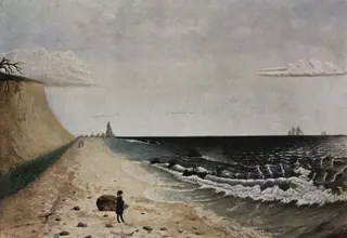 Meditation am Meeresufer, 1850