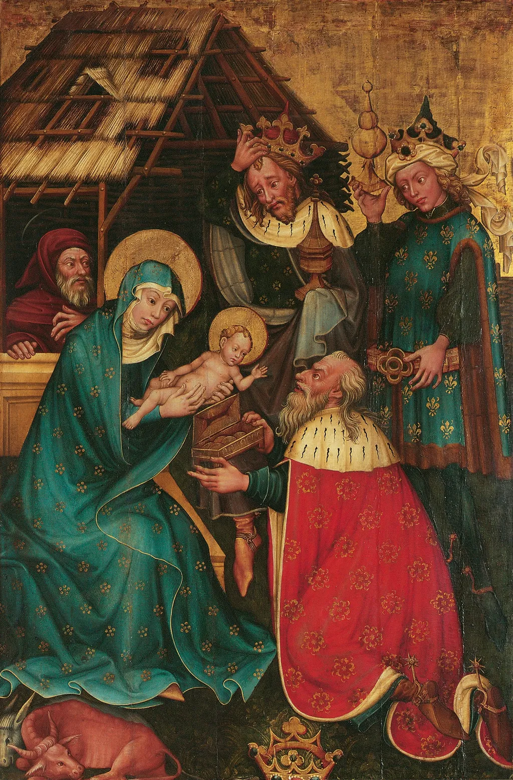 Anbetung der Hl. Drei Könige, by Meester van het Altaar van Friedrich, unspecified, 1445