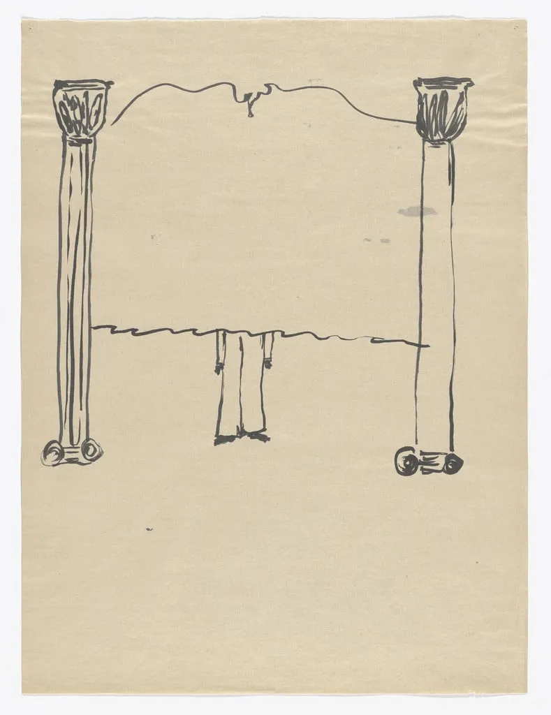 Untitled, by Meg Cranston, ink, 1995