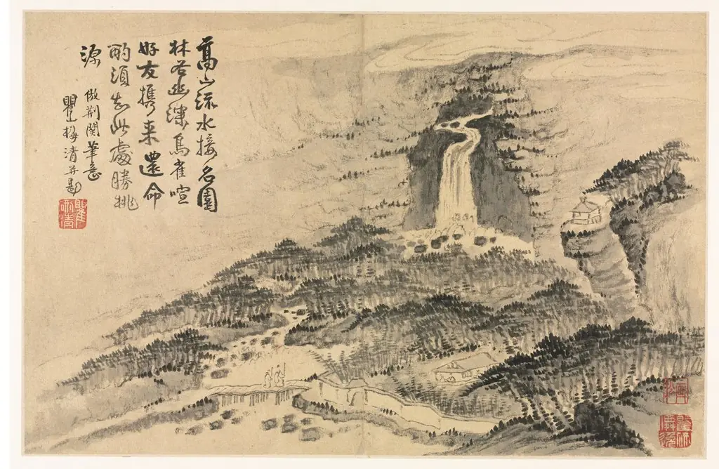 Landscapes after Various Styles of Old Masters, by Mei Qing