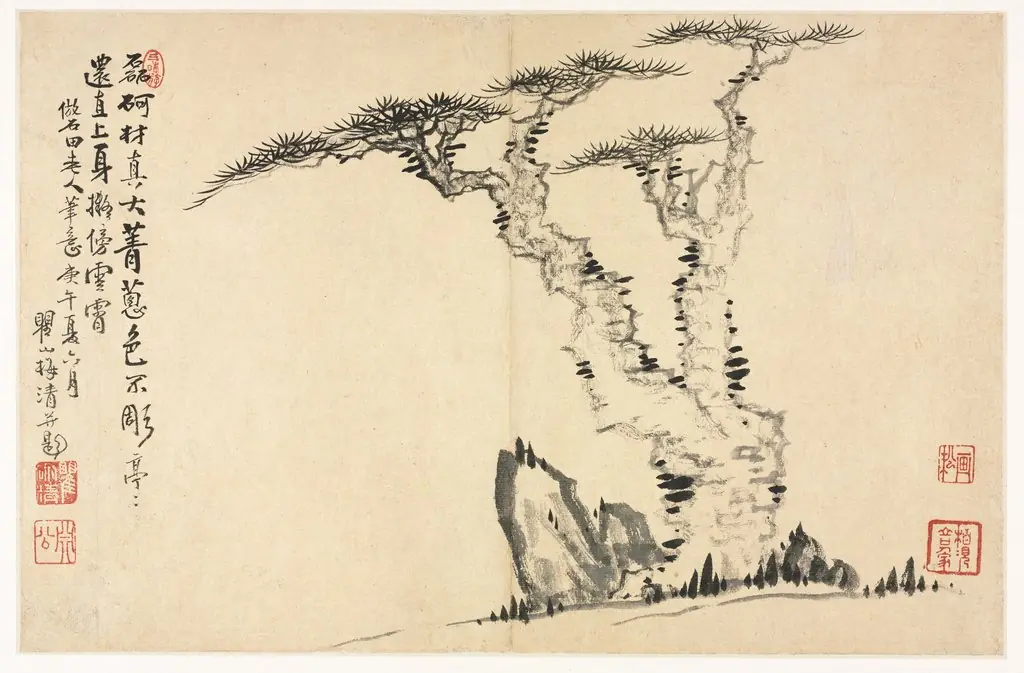 Landscapes in Various Styles after Old Masters, by Mei Qing