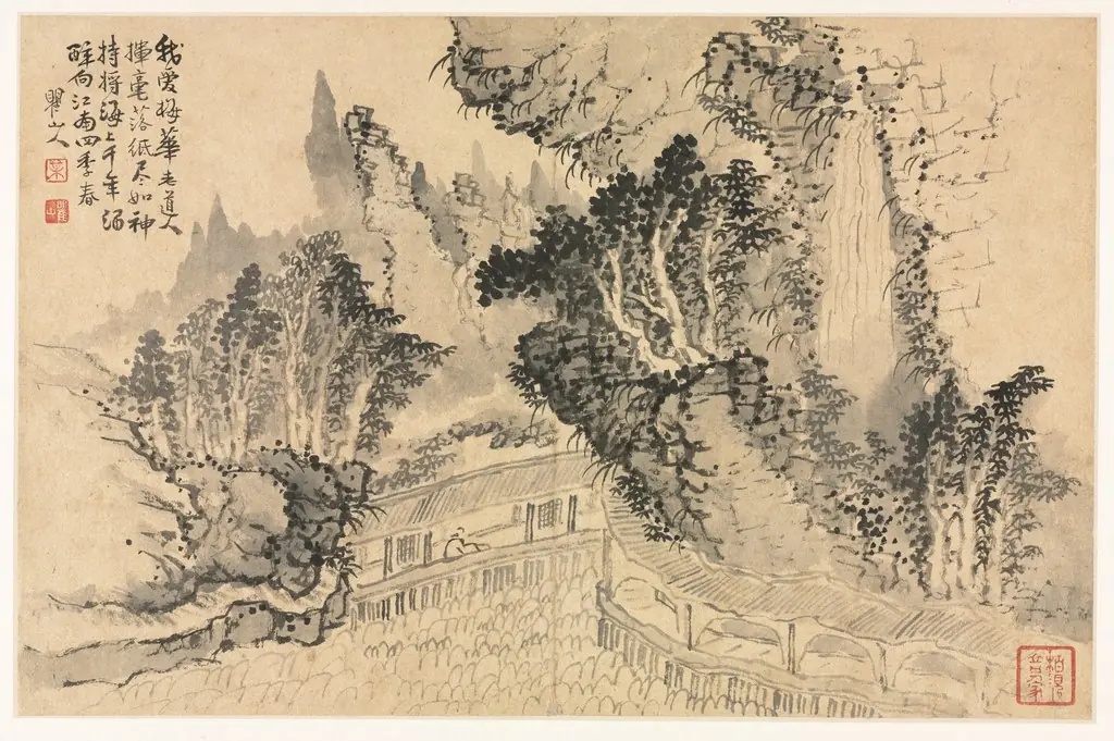 Landscapes in Various Styles after Old Masters, by Mei Qing
