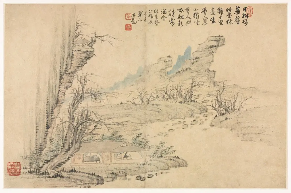 Landscapes in Various Styles after Old Masters, by Mei Qing