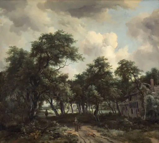 Hut among Trees, by Meindert Hobbema