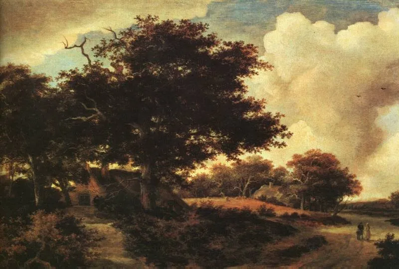 Landscape, by Meindert Hobbema, unspecified, 1650