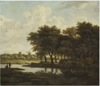 The Ferry Boat, by Meindert Hobbema