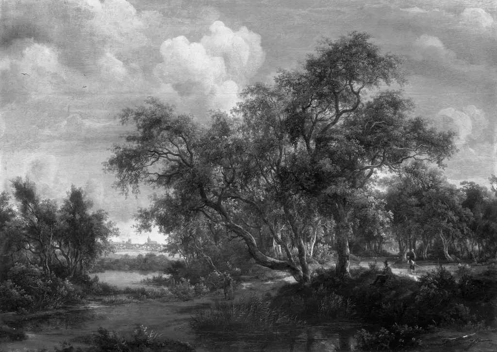 Wooded Landscape, by Meindert Hobbema
