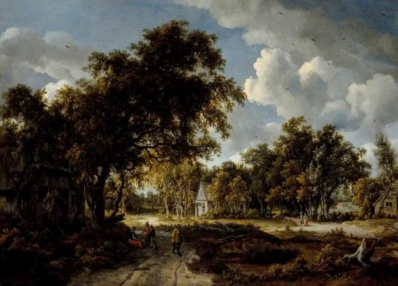 Wooded Landscape, by Meindert Hobbema