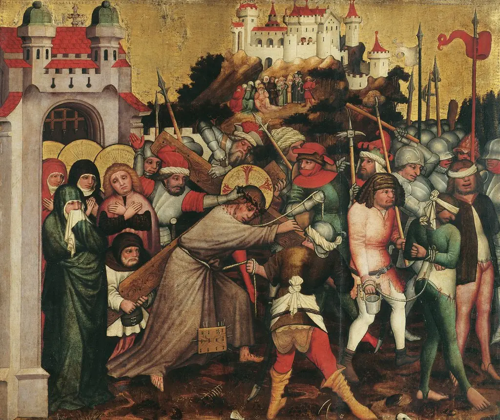 Christ carrying the cross, by Meister von Laufen