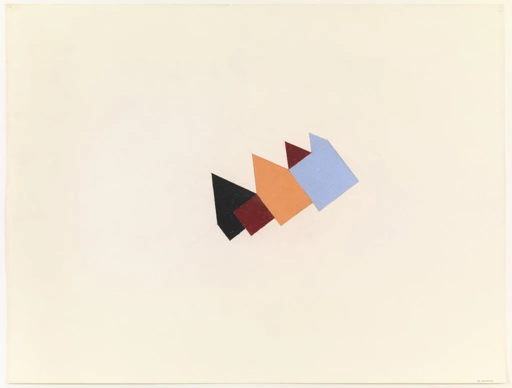 Untitled, by Mel Bochner, pastel, 1974