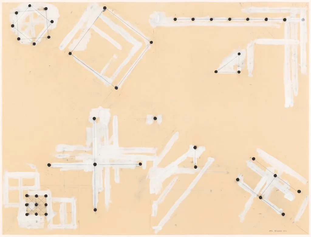 Untitled, by Mel Bochner, gouache, 1973
