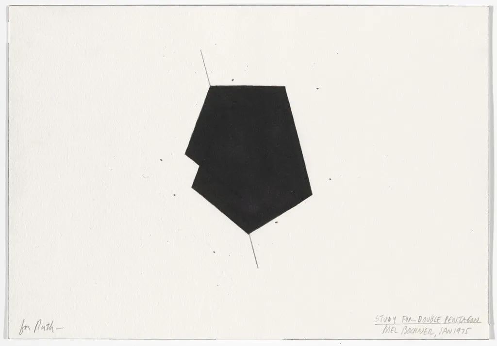 Untitled, by Mel Bochner, graphite, 1975