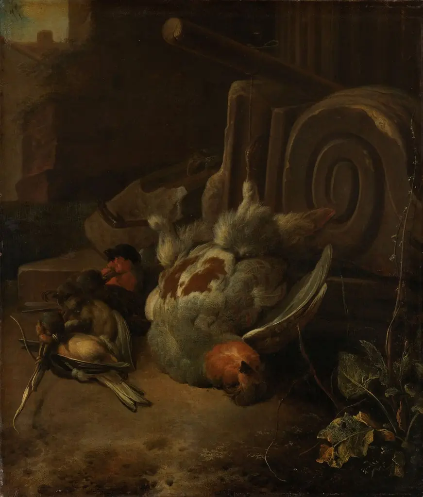 Dead birds, by Melchior d' Hondecoeter