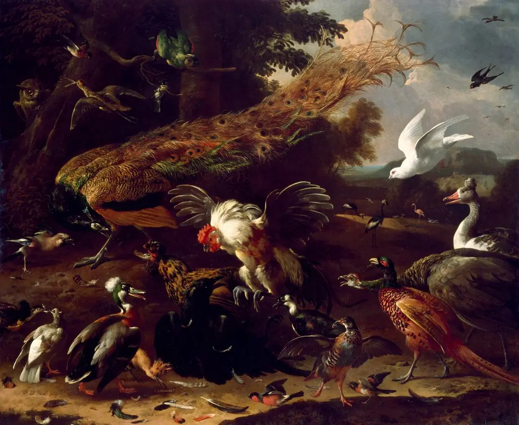 The Crow Exposed, by Melchior d' Hondecoeter