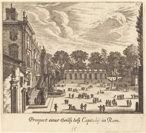 Capitoline, Rome, by Melchior Küsel