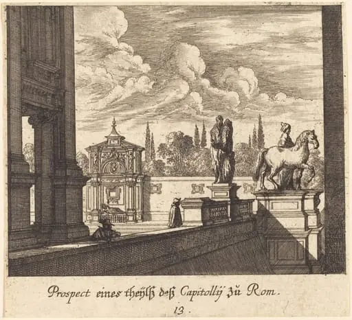 Capitoline, Rome, by Melchior Küsel