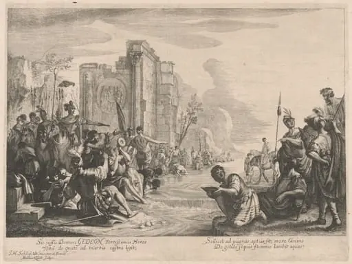 Gideon Selects His Army at the River Jordan, by Melchior Küsel