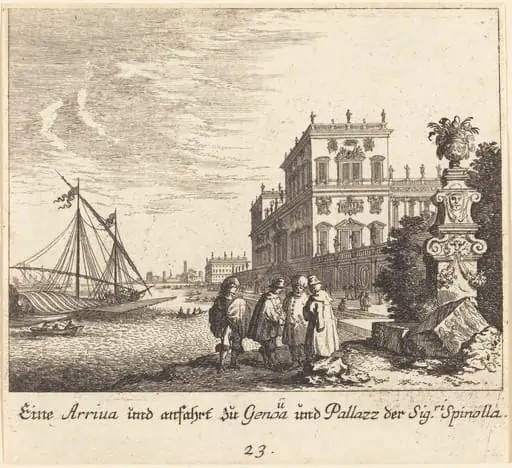 Palazzo Spinolla, Genoa, by Melchior Küsel