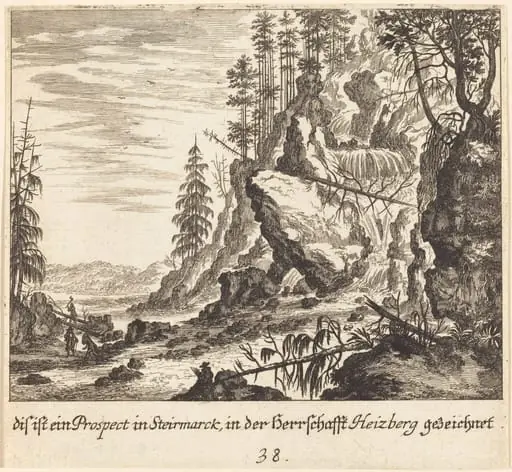 View in Stairmarck, by Melchior Küsel