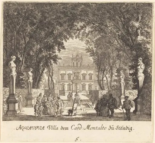 Villa Aquaviva, by Melchior Küsel