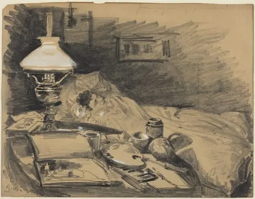 The Artist's Studio, by Melchior Lechter