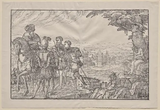 Le pere mort et ses trois fils, by Melchior Lorck