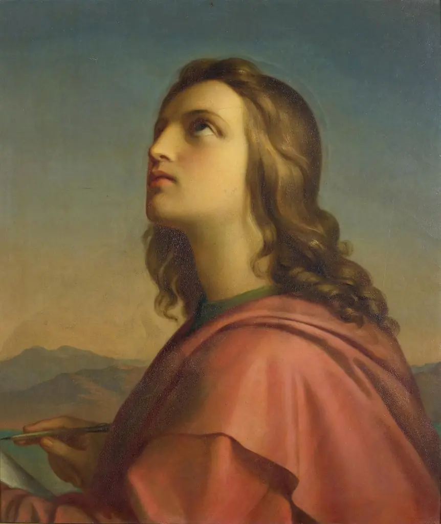 Johannes auf Patmos, by Melchior Paul von Deschwanden
