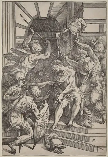 Christ Crowned with Thorns, by Meldolla, called Schiavone, Andrea