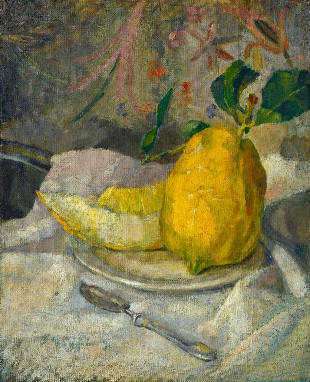 Melon and Lemon, oil