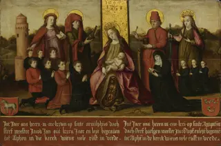 Memorial tablet of Jacob Jan van Assendelft (1396-1478) and his wife Haesgen van Outshoorn (?-1471)