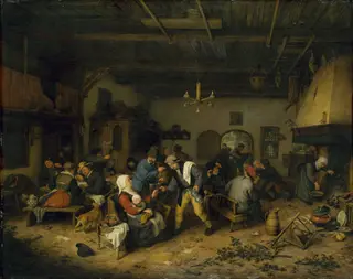 Men and Women at a Country Inn