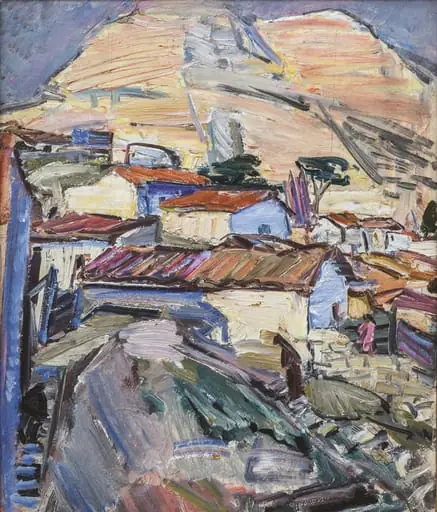 Peisaj (din Orientul apropiat), by Mendel Wechsler Arnold