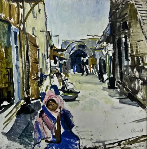 Stradă orientală, by Mendel Wechsler Arnold
