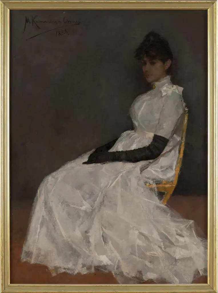 Portrait of Jenny Kamerlingh Onnes, by Menso Kamerlingh Onnes