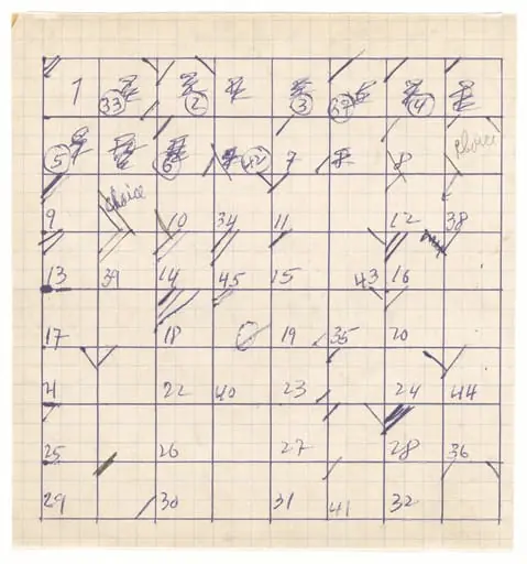 Untitled, by Merce Cunningham