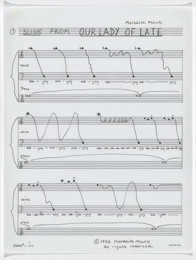 Untitled, by Meredith Monk