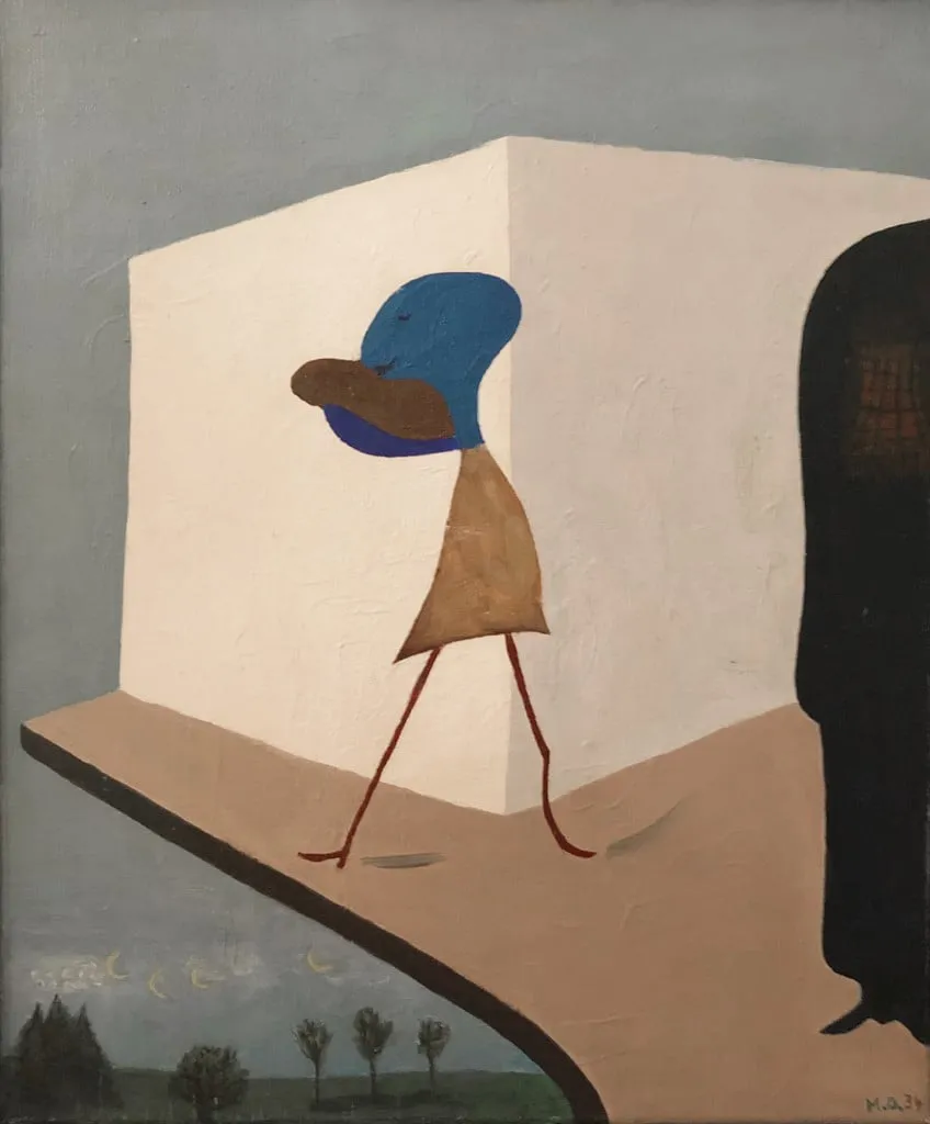 Untitled, by Meret Oppenheim, oil, 1934