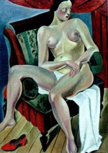 Nud pe fotoliu, by Merica Râmniceanu