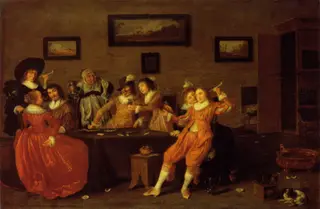 Merry Company, by Hendrik Gerritsz Pot