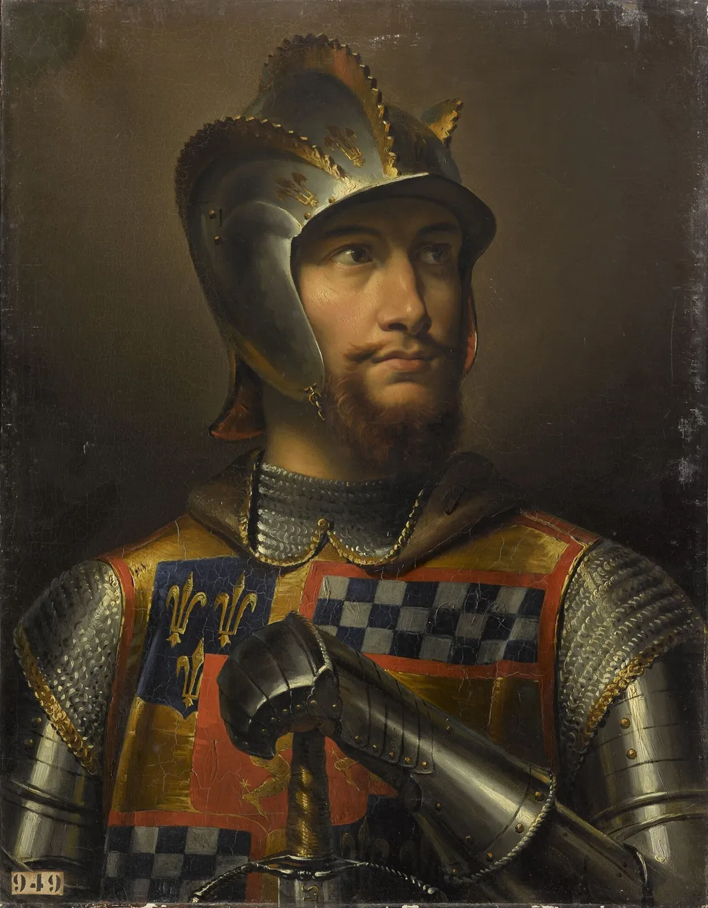 Jean II Stuart, connétable de Buchan (+ 1424), by Merry-Joseph Blondel, oil, 1835