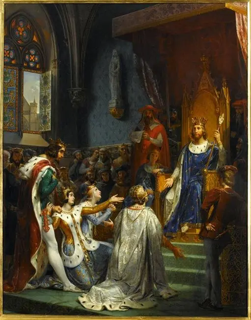 John II receives the submission of Charles II of Navarre, by Merry-Joseph Blondel