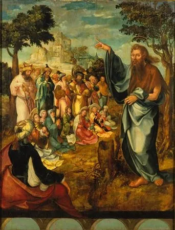 Pregação de São João Baptista, by Mestre dos Arcos, unspecified, 1530