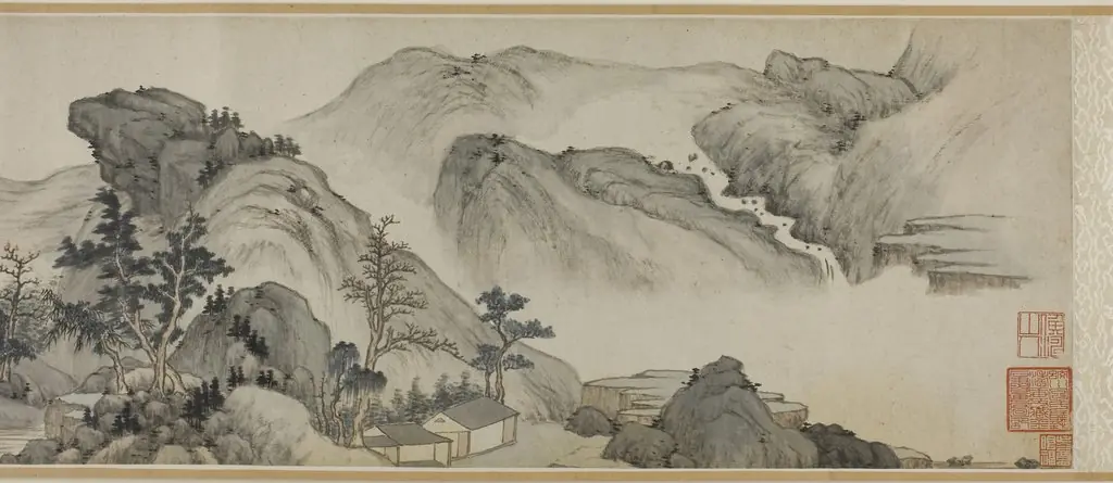 Recluse Dwellings in the Autumn Mountains, by Mi Wanzhong
