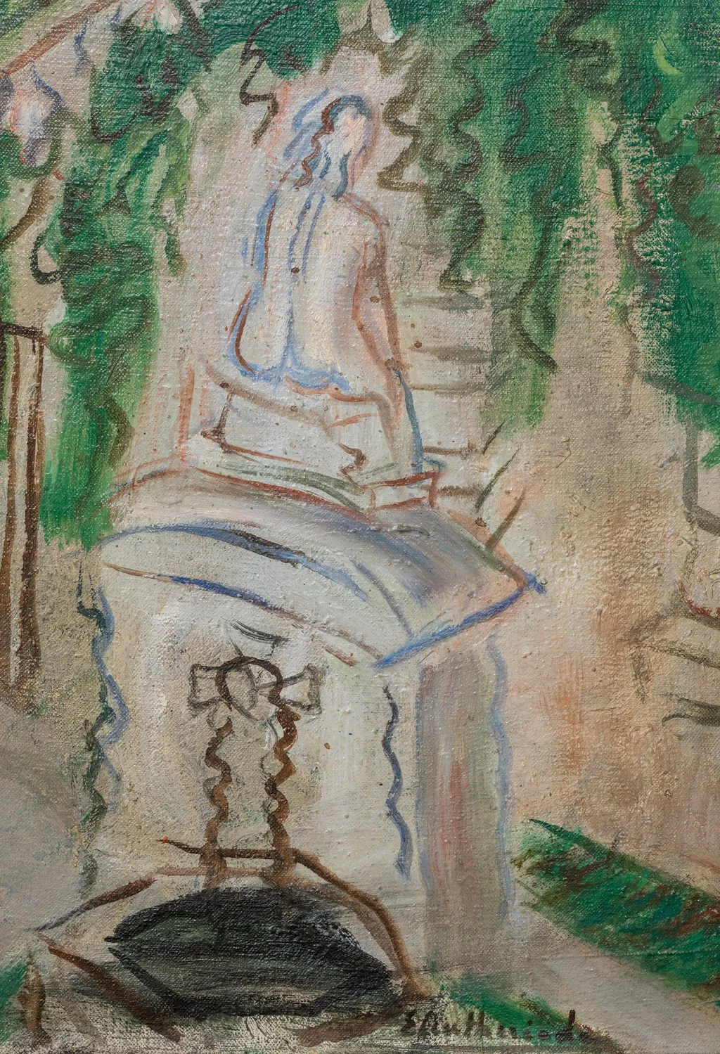 CORTILE DI CA' PESARO, by Micaela Eleutheriade, unspecified, 1941