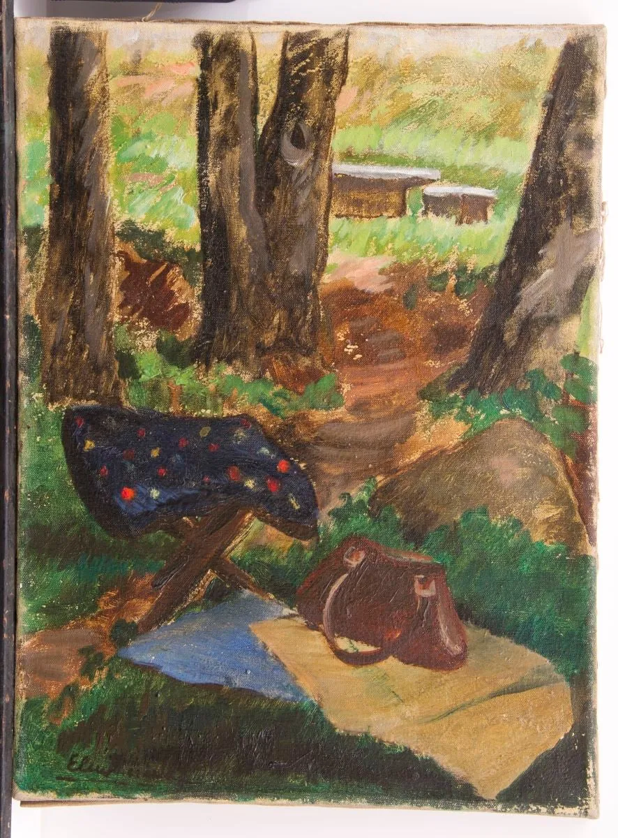 În pădure, by Micaela Eleutheriade, unspecified, 1957