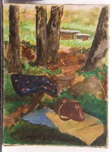 În pădure, by Micaela Eleutheriade, 1957