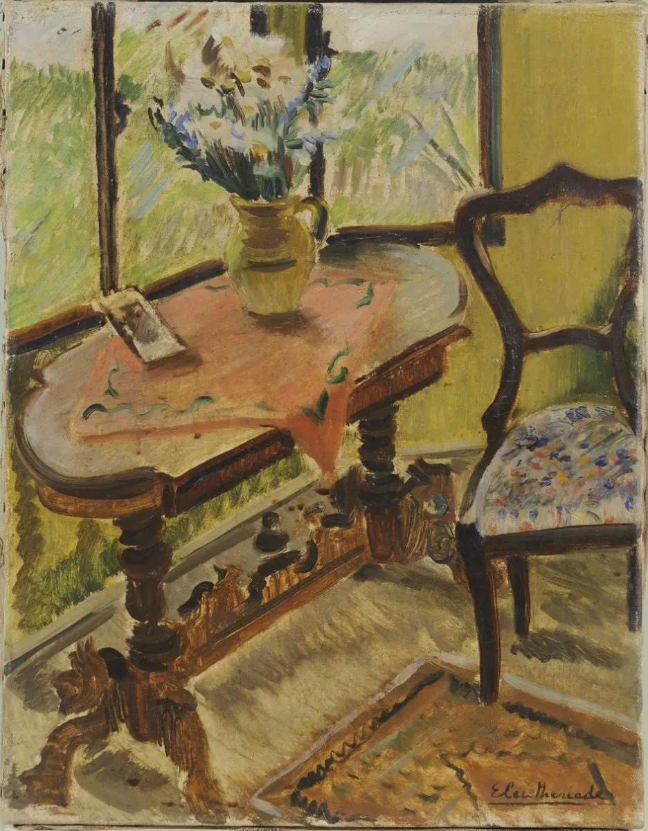 Masă lângă fereastră, by Micaela Eleutheriade, unspecified, 1940