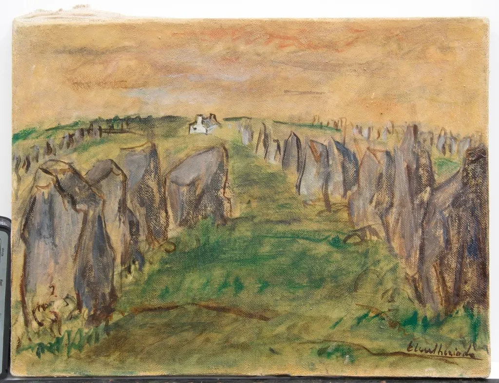 Menhire la Carnac (Franta), by Micaela Eleutheriade, 1972