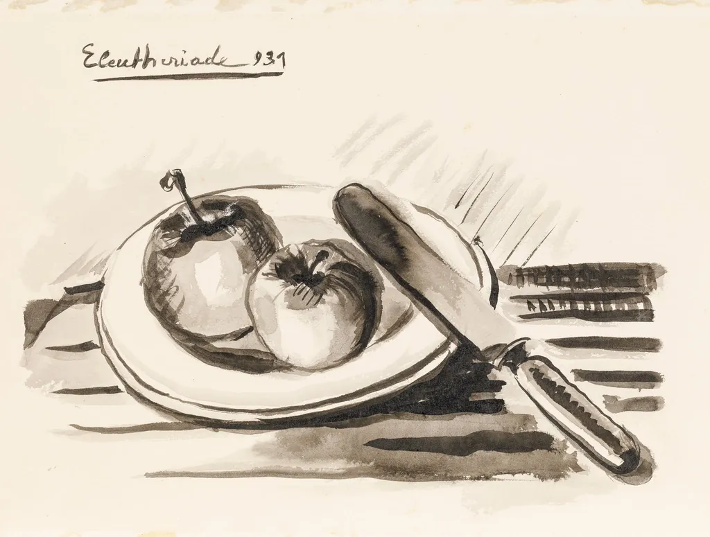 NATURĂ STATICĂ CU MERE, by Micaela Eleutheriade, 1931